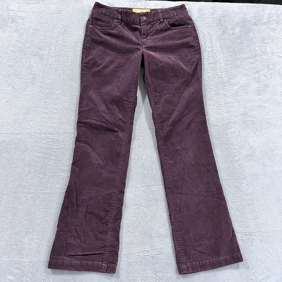 J Crew Pants Womens 4R Corduroy Bootcut Low Rise Pockets‎ Y2K - Picture 1 of 8